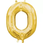 40" Helium foil gloss Gold Letter O balloon
