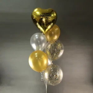 Helium Heart Balloon Bouquet
