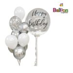 White and Silver Customized Bouquet!