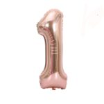 Number 1 Foil Balloon- Rose Gold