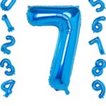Number 7 Foil Balloon- Blue