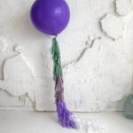 Confetti Giant Balloon Purple with Tassel